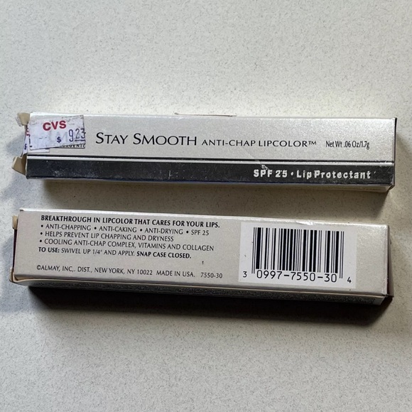 2x ALMAY Stay Smooth Anti-Chap Lipcolor with SPF 25 - Lip Protectant #30 BROWNIE - Picture 4 of 7